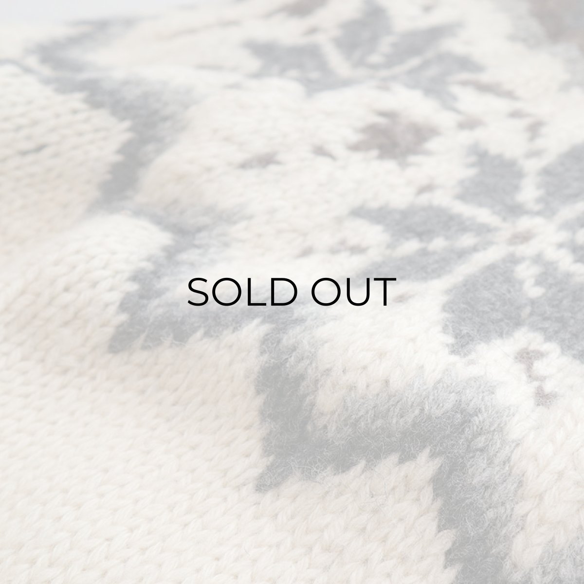 画像5: OLD UNKNOWN BRAND WOOL HAND KNIT NORDIC SWEATER (5)