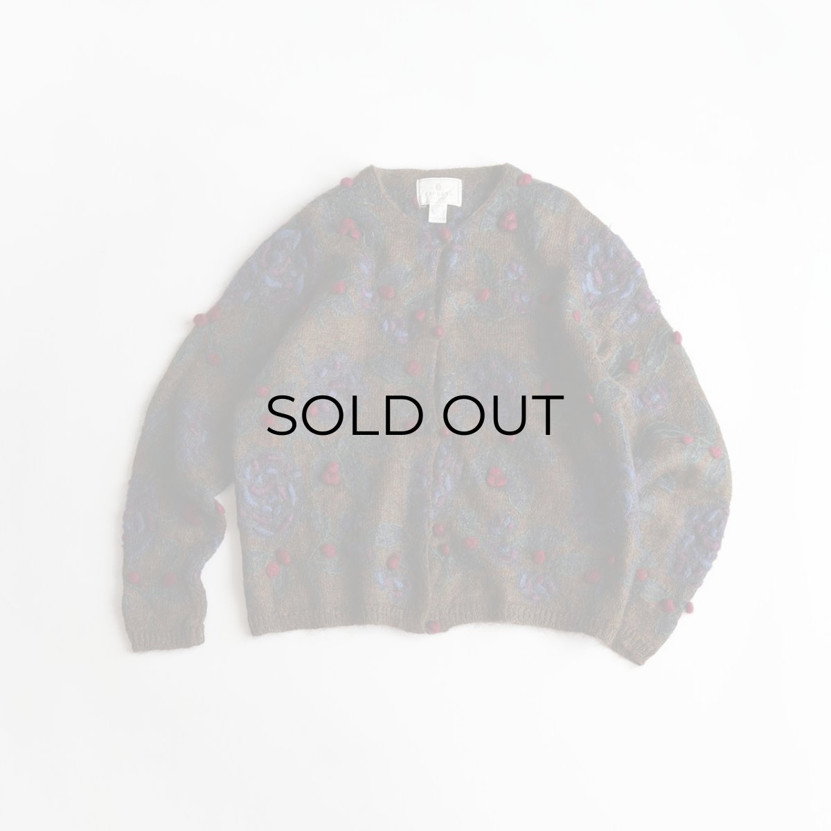 画像1: 80's EXPRESS TRICOT MOHAIR ACRYLIC KNIT CARDIGAN (1)