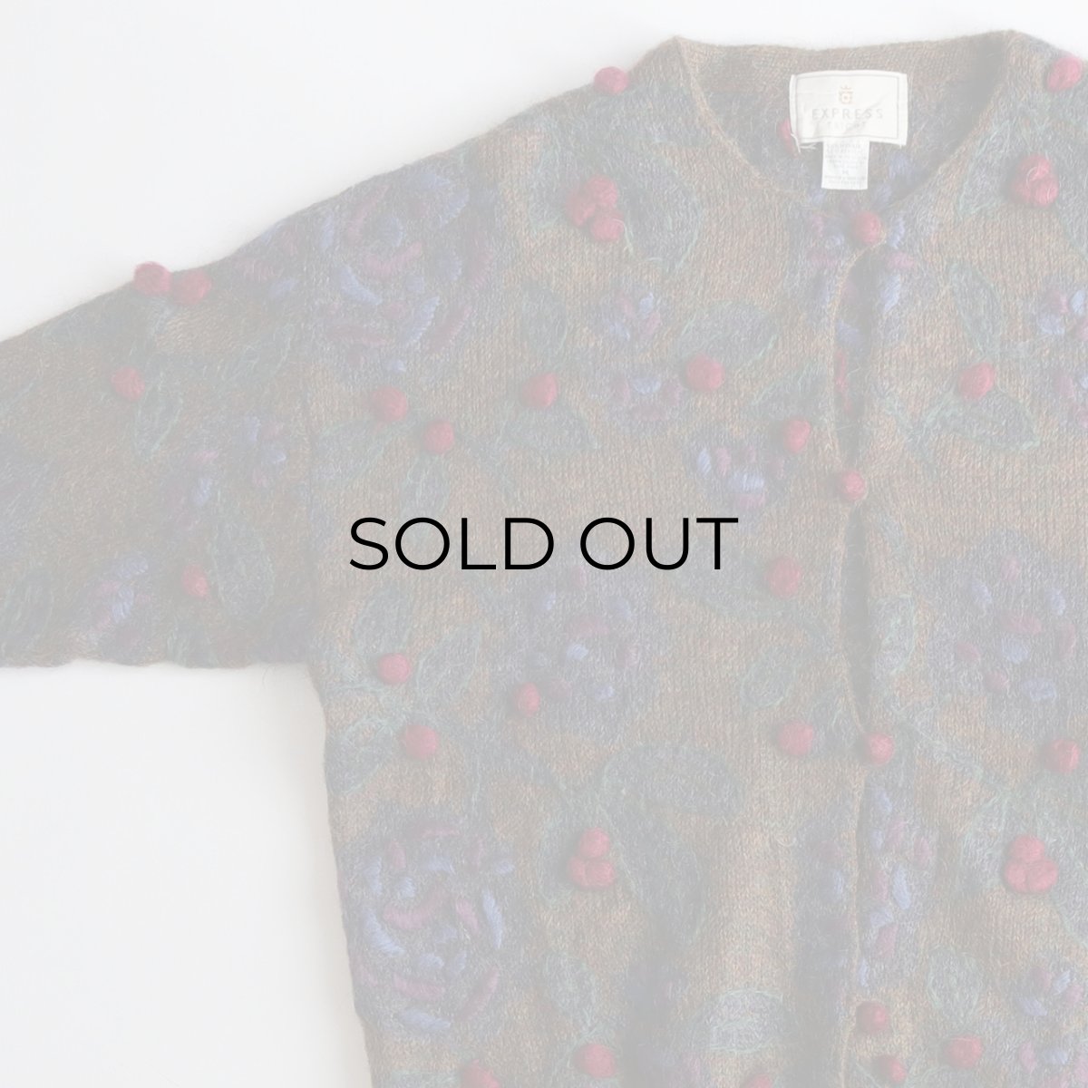 画像3: 80's EXPRESS TRICOT MOHAIR ACRYLIC KNIT CARDIGAN (3)