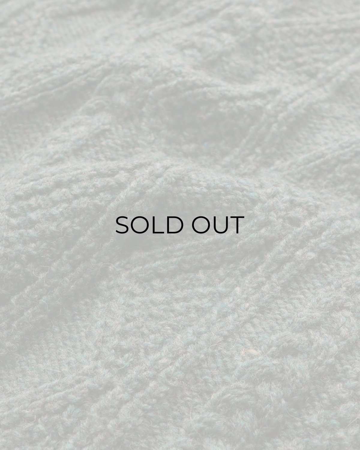 画像7: OLD UNKNOWN BRAND WOOL HAND KNIT CREW NECK FISHERMAN'S CARDIGAN (7)