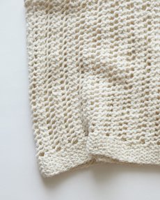 画像4: UNKNOWN BRAND SUMMER MESH KNIT S/S BOATNECK TOP (4)