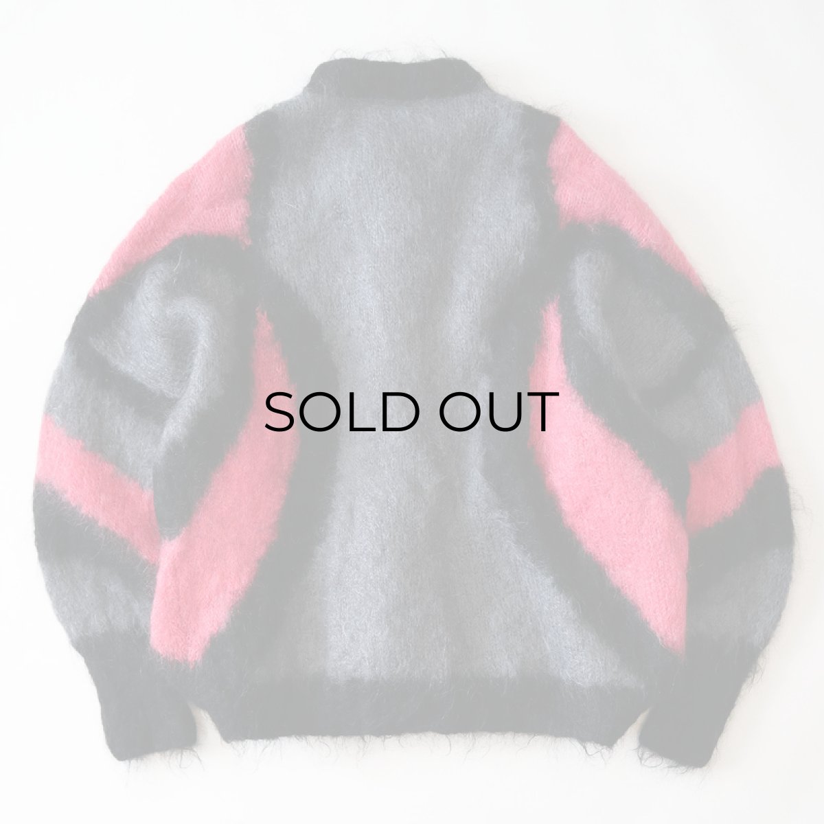 画像2: OLD UNKNOWN BRAND MOHAIR KNIT DESIGN CARDIGAN (2)
