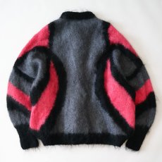 画像2: OLD UNKNOWN BRAND MOHAIR KNIT DESIGN CARDIGAN (2)