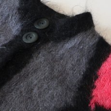 画像5: OLD UNKNOWN BRAND MOHAIR KNIT DESIGN CARDIGAN (5)