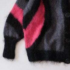 画像4: OLD UNKNOWN BRAND MOHAIR KNIT DESIGN CARDIGAN (4)