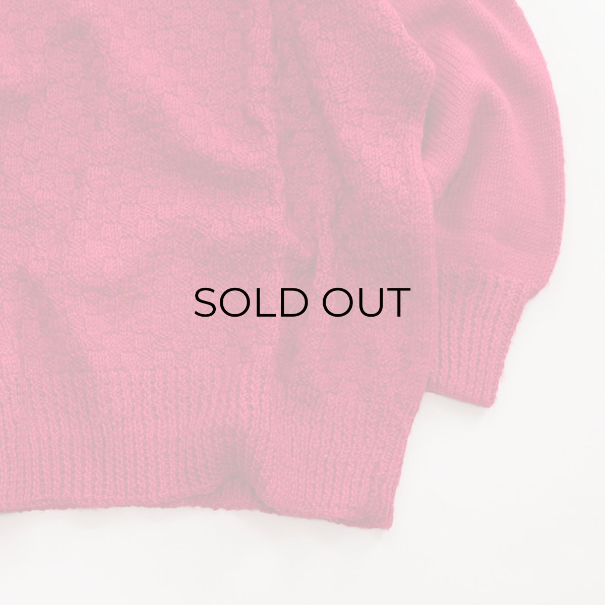 画像4: OLD UNKNOWN BRAND WOOL HAND KNIT TURTLE NECK WIDE SWEATER (4)