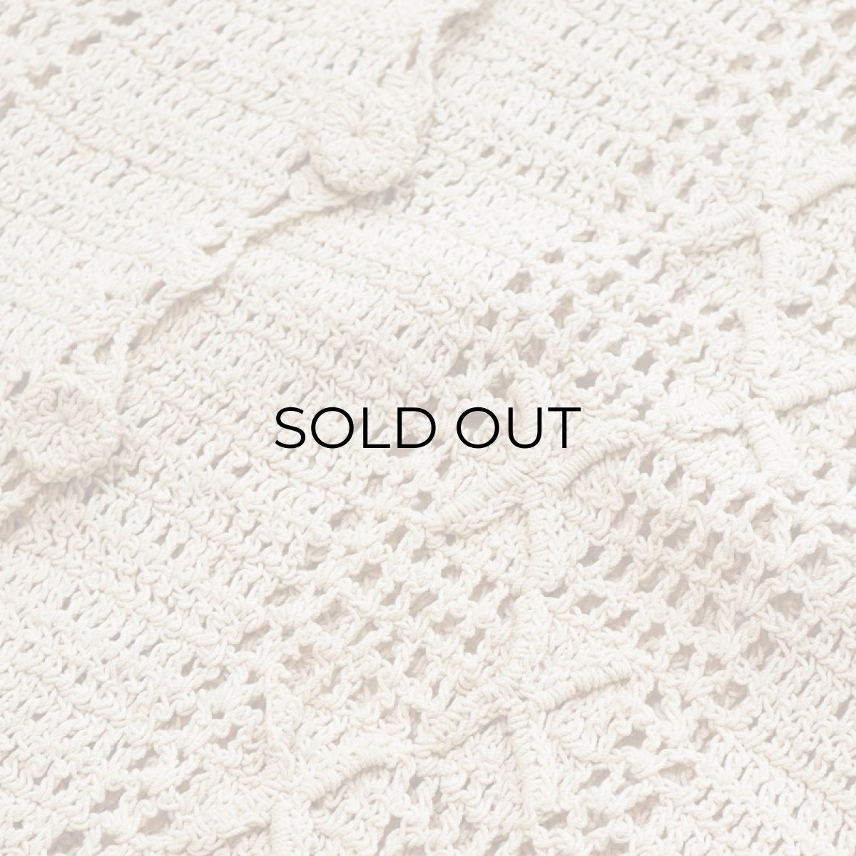 画像6: COTTON HAND KNIT CROCHET VEST (6)