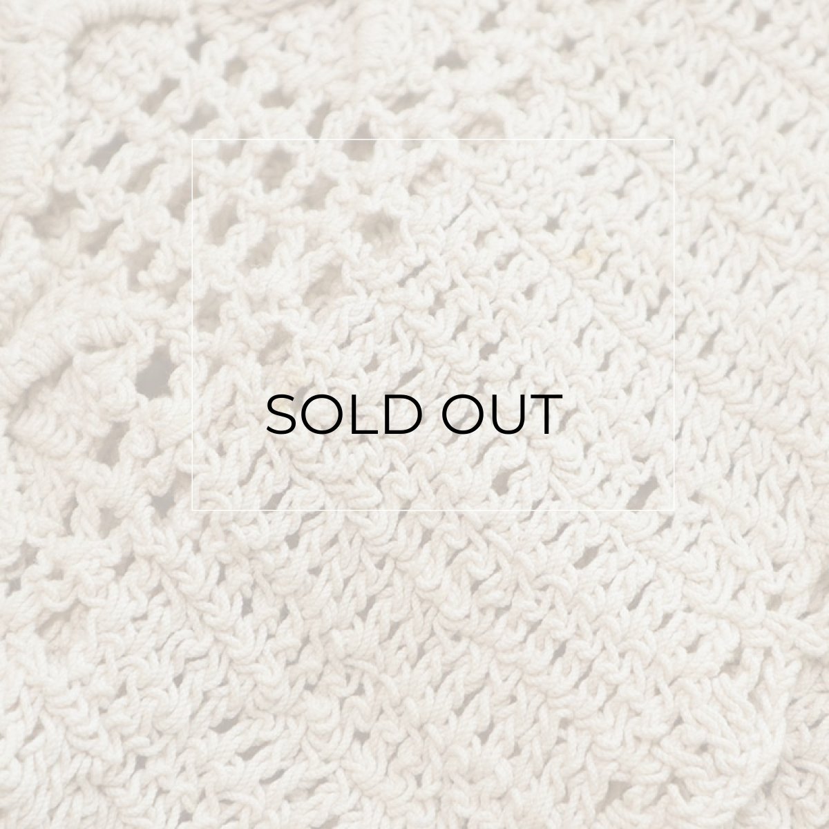 画像7: COTTON HAND KNIT CROCHET VEST (7)