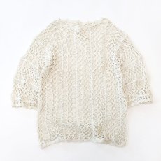 画像1: COTTON KNIT CROCHET TOPS (1)