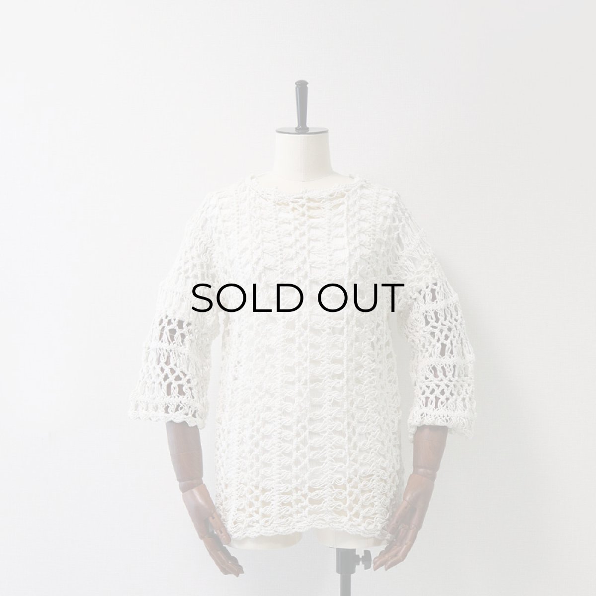 画像9: COTTON KNIT CROCHET TOPS (9)