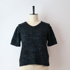 画像1: COUNTY-SEAT ACRYLIC MIX COLOR KNIT S/S SWEATER (1)