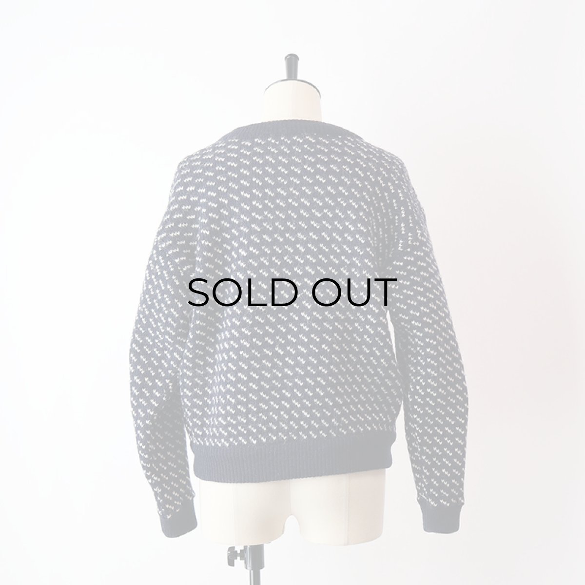 画像10: 〜80's L.L. Bean WOOL RAYON KNIT BIRDS EYE PATTERN NORDIC SWEATER "MADE IN NORWAY" (10)