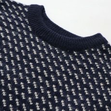 画像5: 〜80's L.L. Bean WOOL RAYON KNIT BIRDS EYE PATTERN NORDIC SWEATER "MADE IN NORWAY" (5)