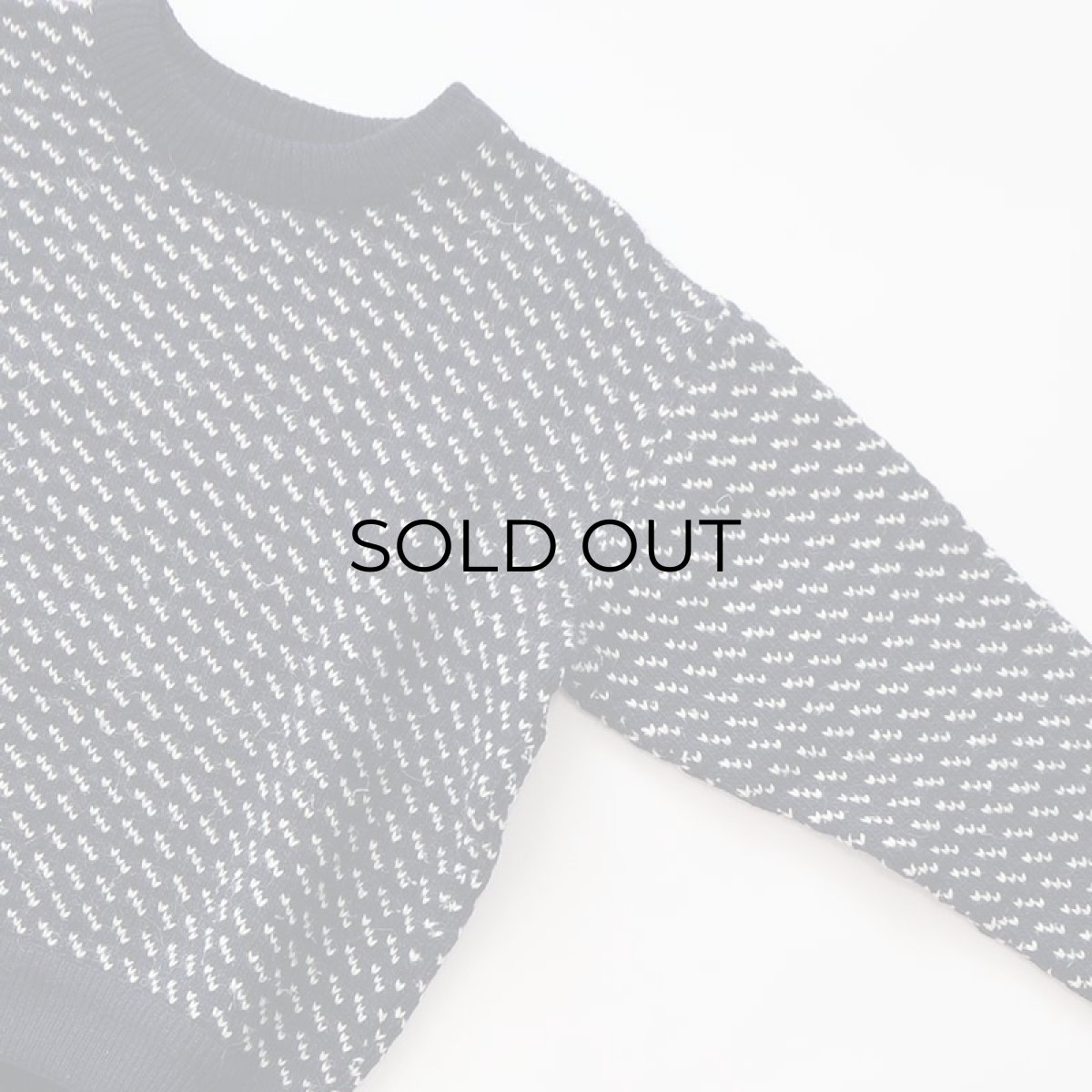 画像3: 〜80's L.L. Bean WOOL RAYON KNIT BIRDS EYE PATTERN NORDIC SWEATER "MADE IN NORWAY" (3)