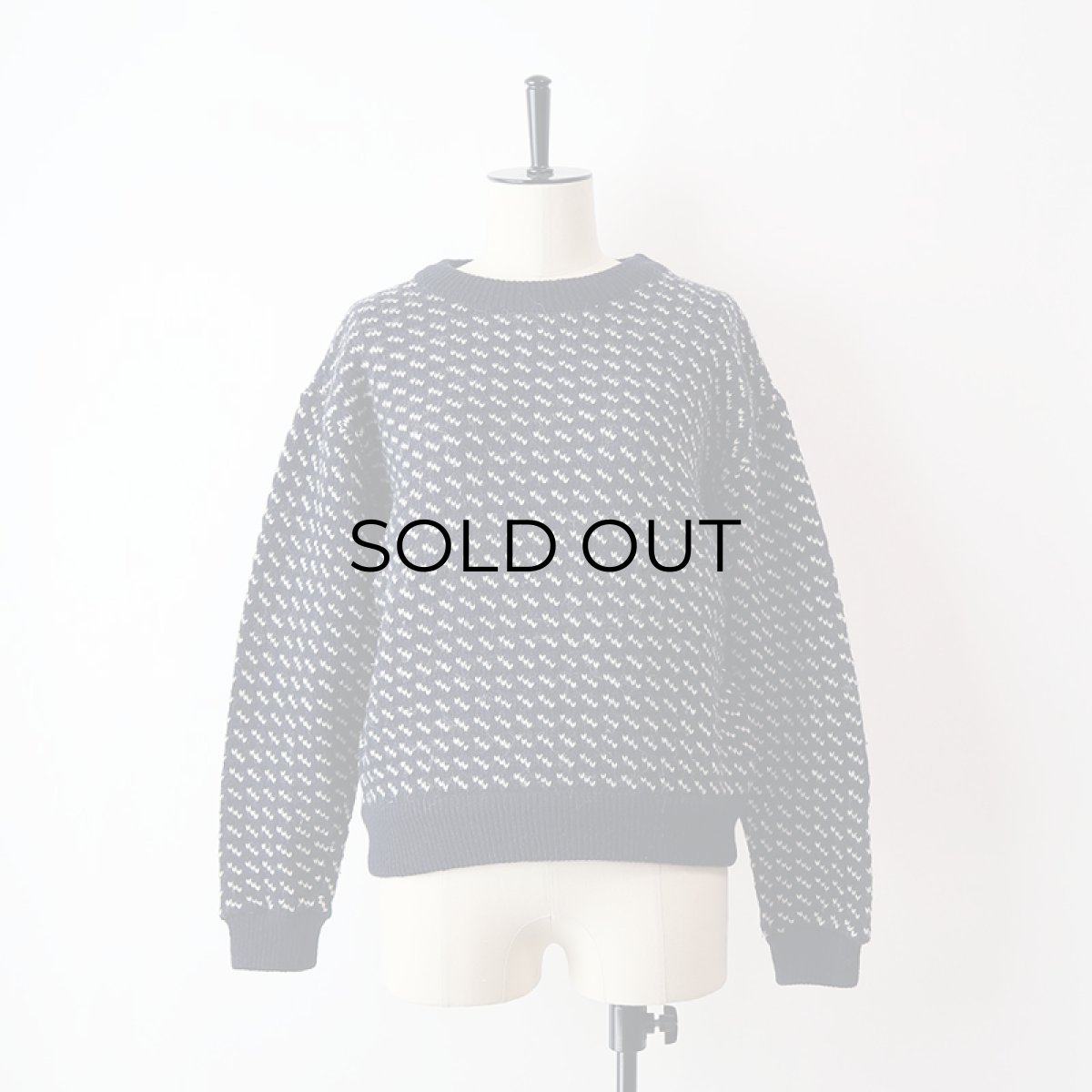 画像8: 〜80's L.L. Bean WOOL RAYON KNIT BIRDS EYE PATTERN NORDIC SWEATER "MADE IN NORWAY" (8)