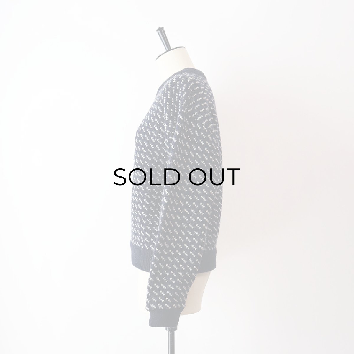 画像9: 〜80's L.L. Bean WOOL RAYON KNIT BIRDS EYE PATTERN NORDIC SWEATER "MADE IN NORWAY" (9)