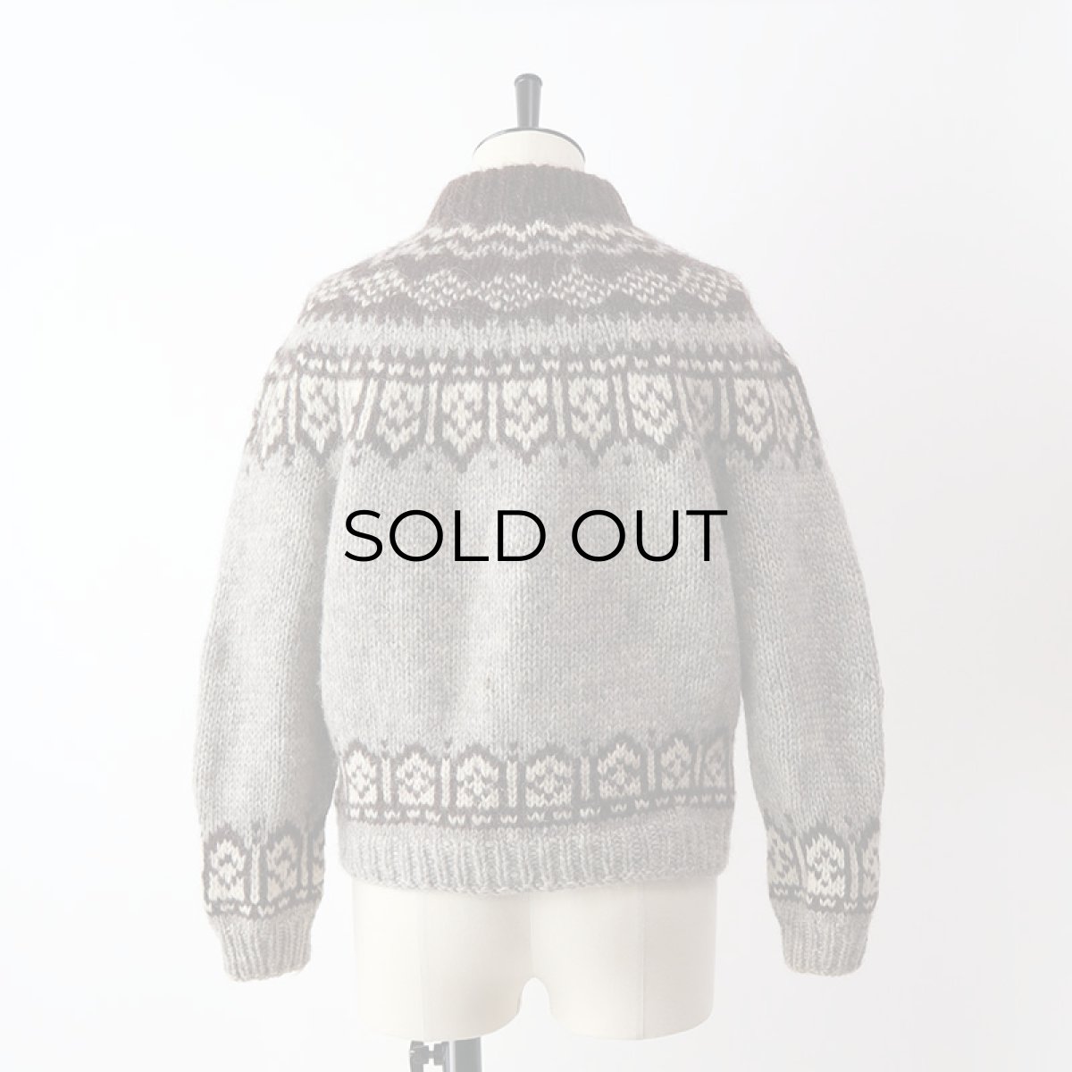 画像11: OLD UNKNOWN BRAND WOOL HAND KNIT ICELANDIC SWEATER (11)