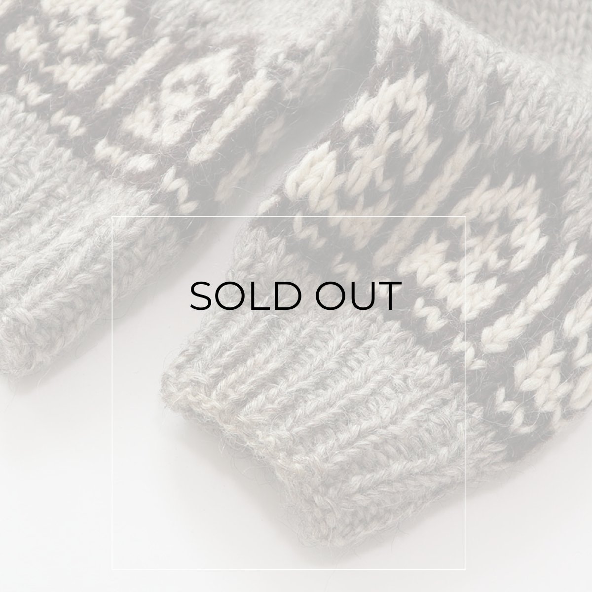 画像7: OLD UNKNOWN BRAND WOOL HAND KNIT ICELANDIC SWEATER (7)