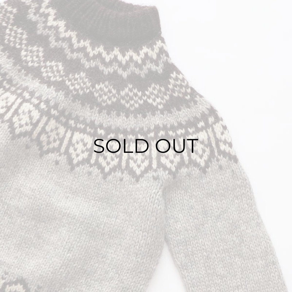 画像4: OLD UNKNOWN BRAND WOOL HAND KNIT ICELANDIC SWEATER (4)