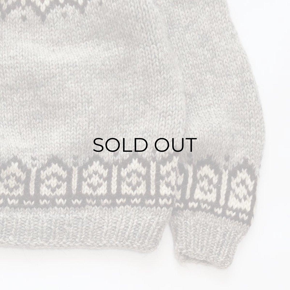 画像5: OLD UNKNOWN BRAND WOOL HAND KNIT ICELANDIC SWEATER (5)