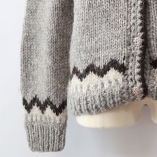 画像10: OLD UNKNOWN BRAND WOOL HAND KNIT ICELANDIC CARDIGAN (10)