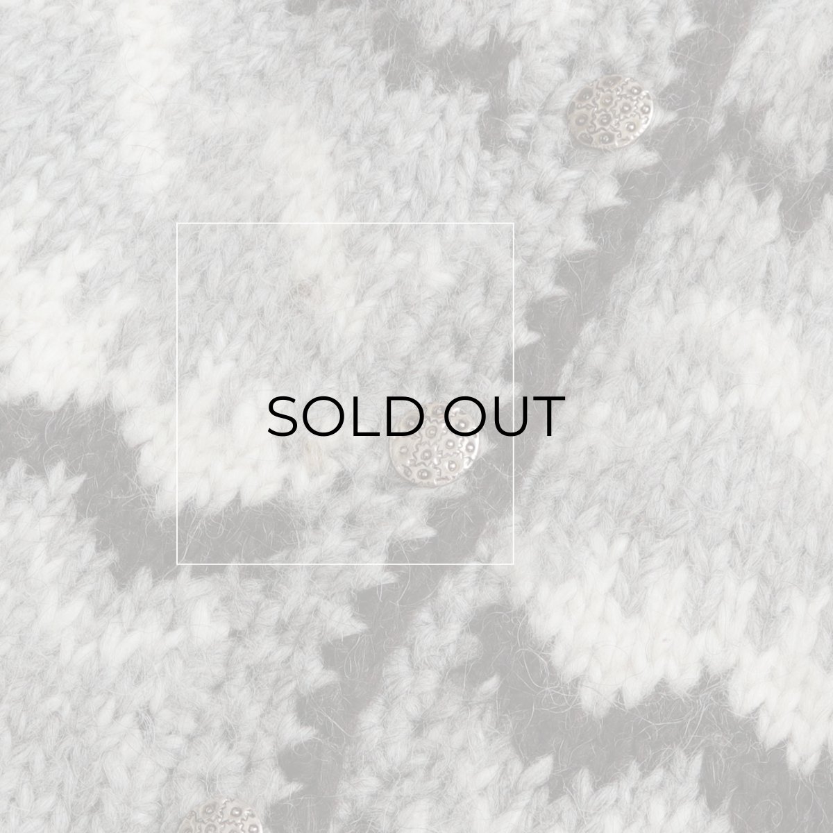 画像7: OLD UNKNOWN BRAND WOOL HAND KNIT ICELANDIC CARDIGAN (7)