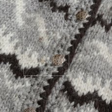 画像7: OLD UNKNOWN BRAND WOOL HAND KNIT ICELANDIC CARDIGAN (7)
