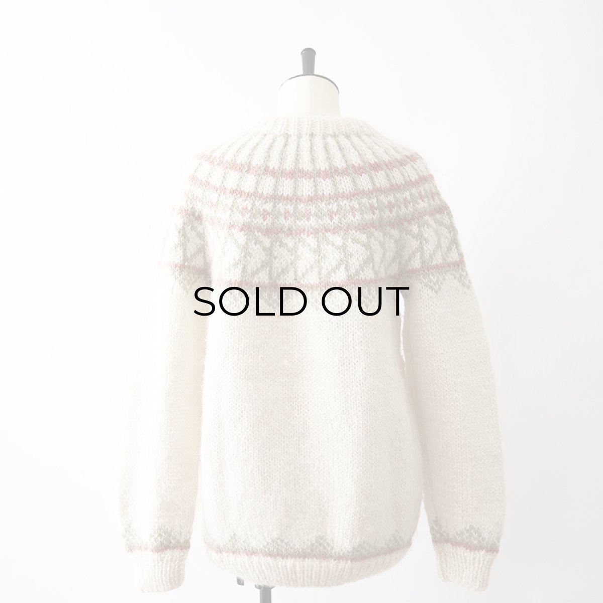 画像3: OLD UNKNOWN BRAND WOOL HAND KNIT ICELANDIC SWEATER (3)