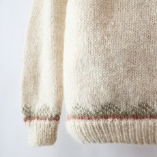 画像6: OLD UNKNOWN BRAND WOOL HAND KNIT ICELANDIC SWEATER (6)