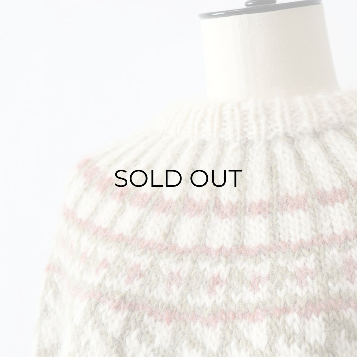 画像5: OLD UNKNOWN BRAND WOOL HAND KNIT ICELANDIC SWEATER (5)