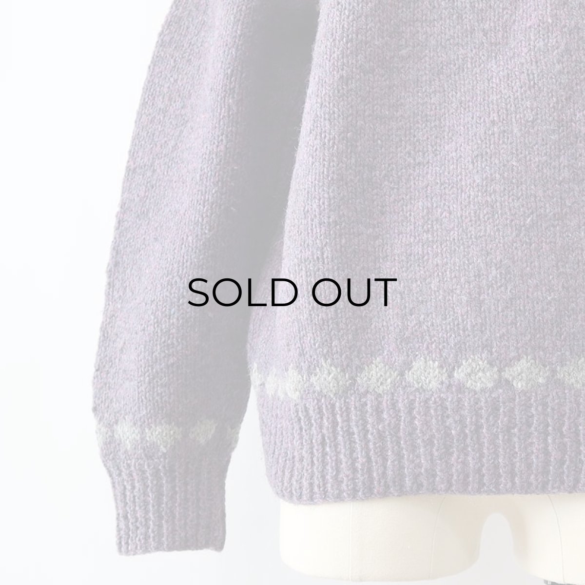 画像5: OLD UNKNOWN BRAND WOOL HAND KNIT SWEATER (5)