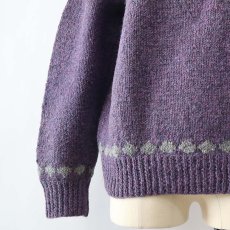 画像5: OLD UNKNOWN BRAND WOOL HAND KNIT SWEATER (5)