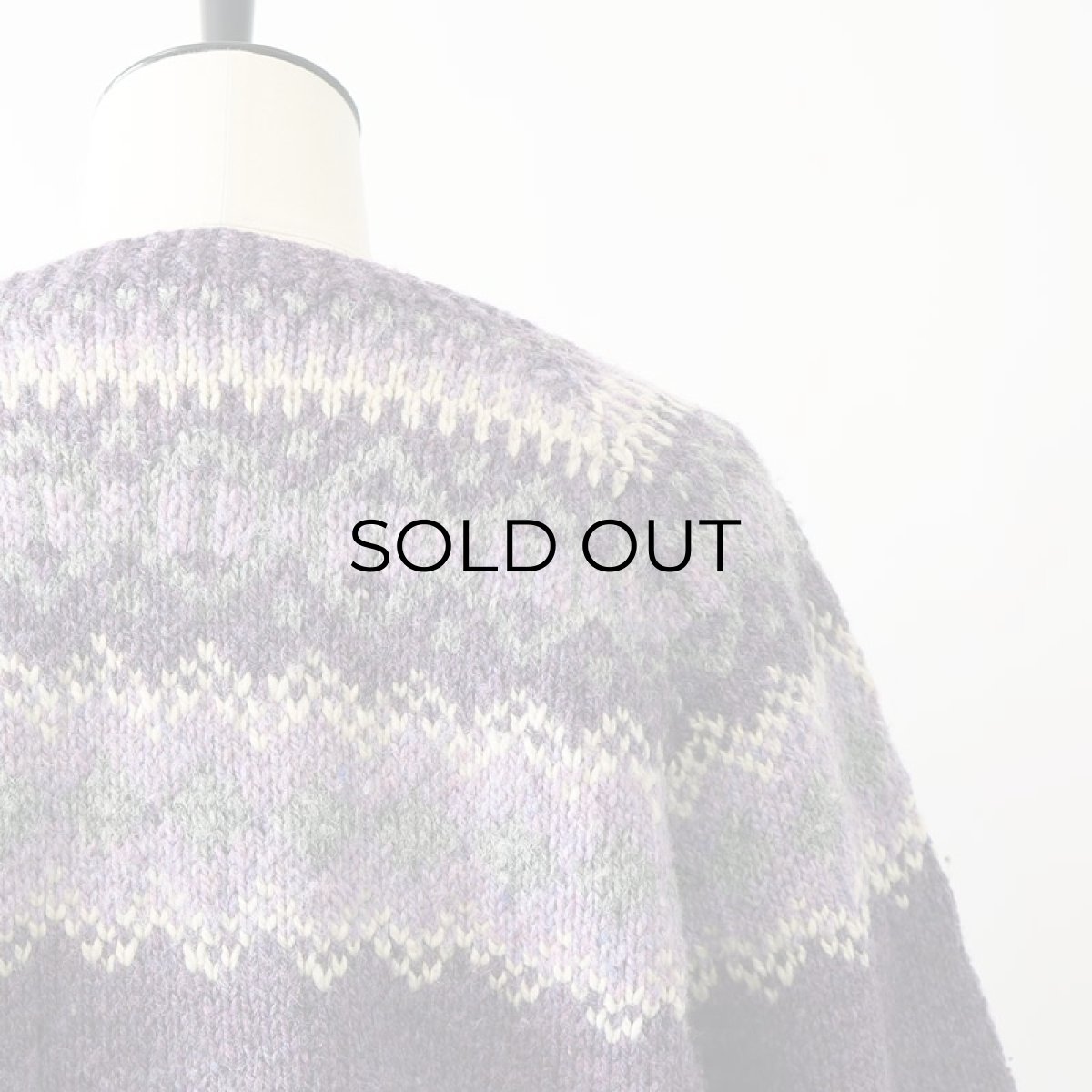 画像6: OLD UNKNOWN BRAND WOOL HAND KNIT SWEATER (6)