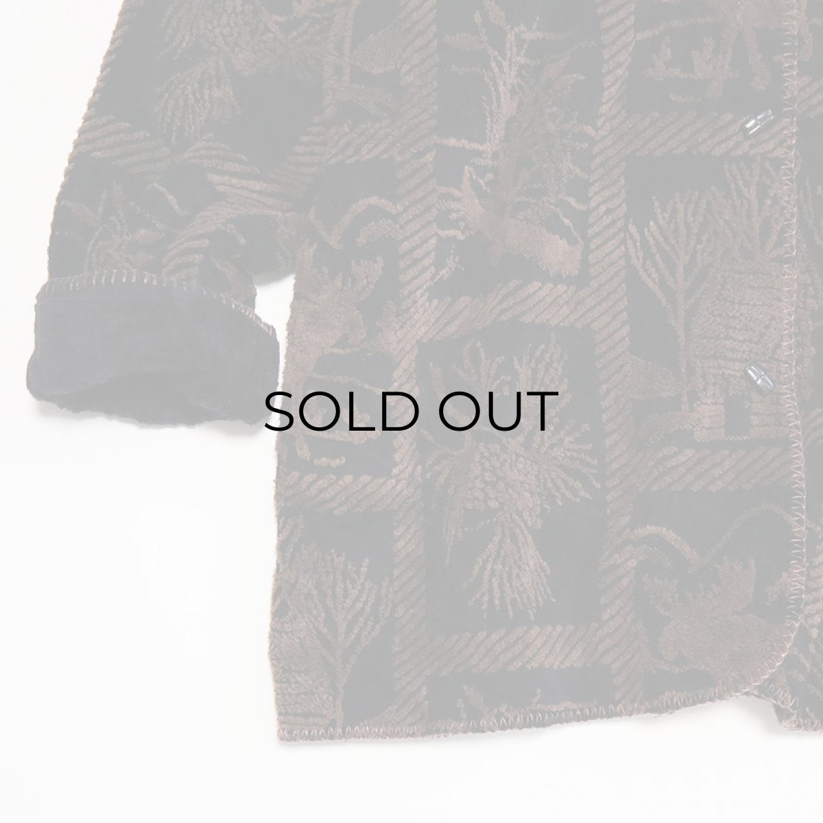 画像5: CBO NEW YORK JACQUARD BOA FLEECE HOODED OVER COAT (5)