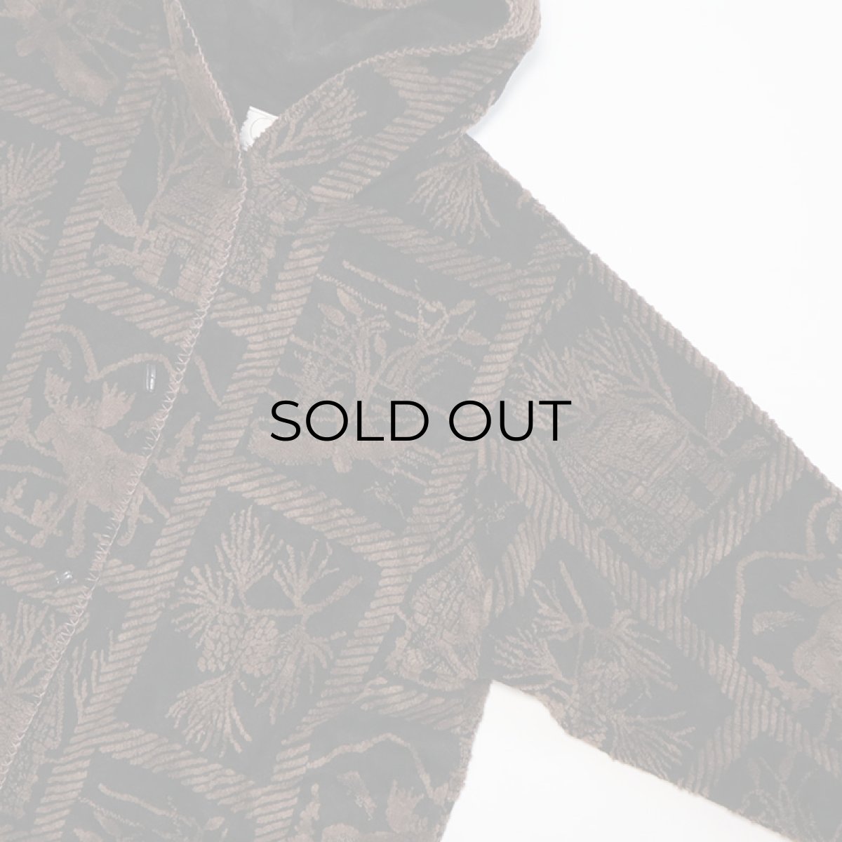 画像4: CBO NEW YORK JACQUARD BOA FLEECE HOODED OVER COAT (4)