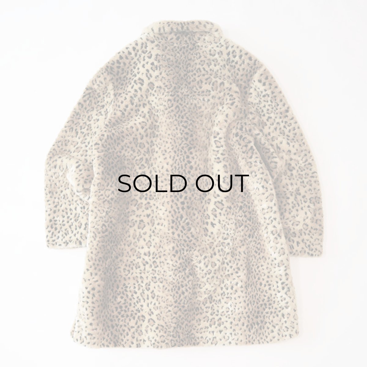 画像4: OLD UNKNOWN BRAND LEOPARD PATTERN FAKE FUR COAT (4)