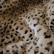 画像8: OLD UNKNOWN BRAND LEOPARD PATTERN FAKE FUR COAT (8)