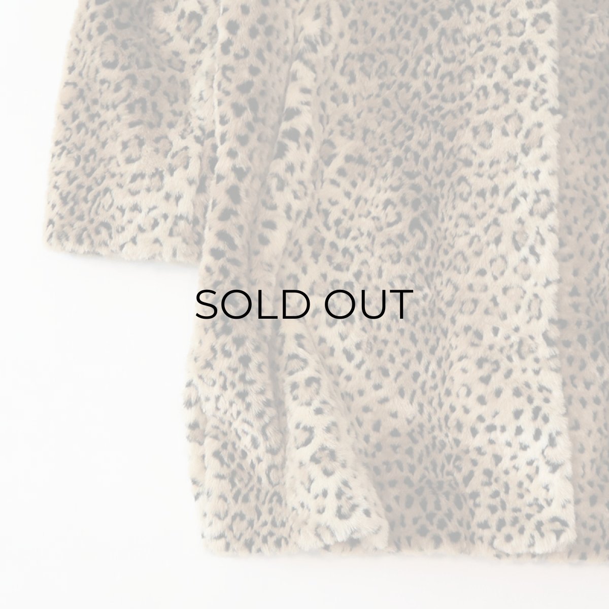 画像6: OLD UNKNOWN BRAND LEOPARD PATTERN FAKE FUR COAT (6)