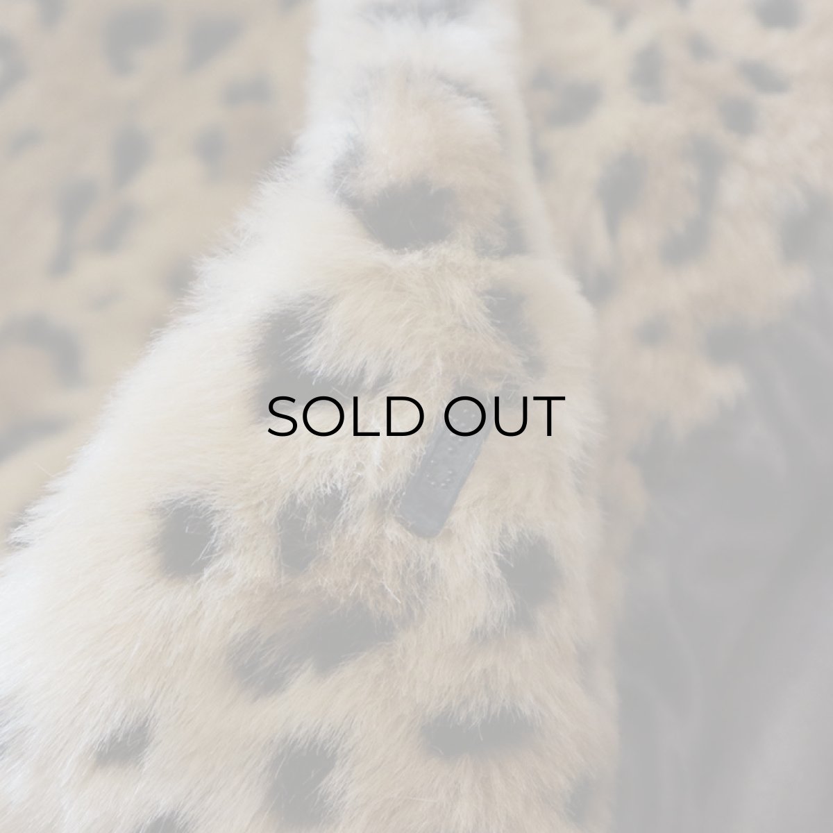 画像9: OLD UNKNOWN BRAND LEOPARD PATTERN FAKE FUR COAT (9)