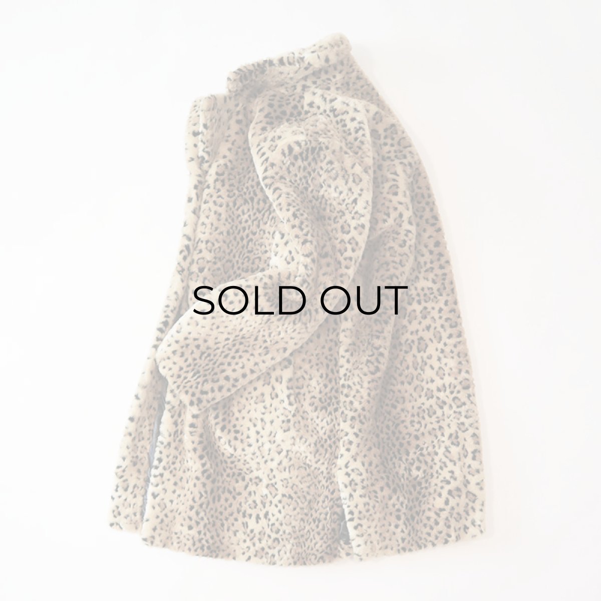 画像2: OLD UNKNOWN BRAND LEOPARD PATTERN FAKE FUR COAT (2)