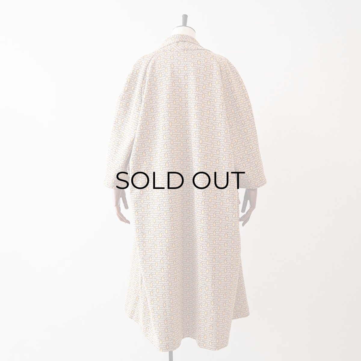 画像11: 〜70's UNKNOWN BRAND ALL OVER JACQUARD 3/4 SLEEVE ROBE (11)