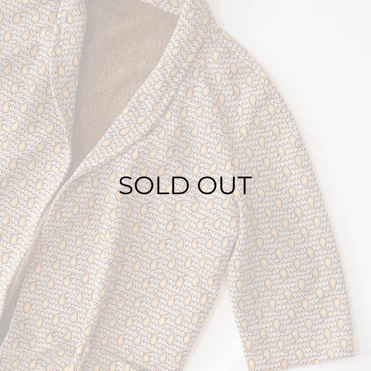 画像3: 〜70's UNKNOWN BRAND ALL OVER JACQUARD 3/4 SLEEVE ROBE (3)