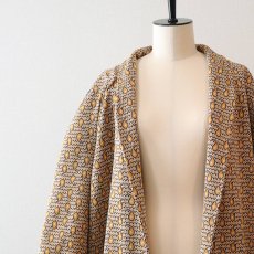 画像8: 〜70's UNKNOWN BRAND ALL OVER JACQUARD 3/4 SLEEVE ROBE (8)