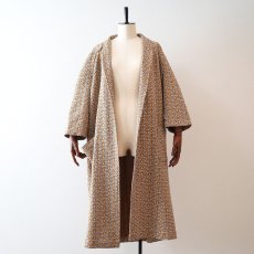 画像9: 〜70's UNKNOWN BRAND ALL OVER JACQUARD 3/4 SLEEVE ROBE (9)