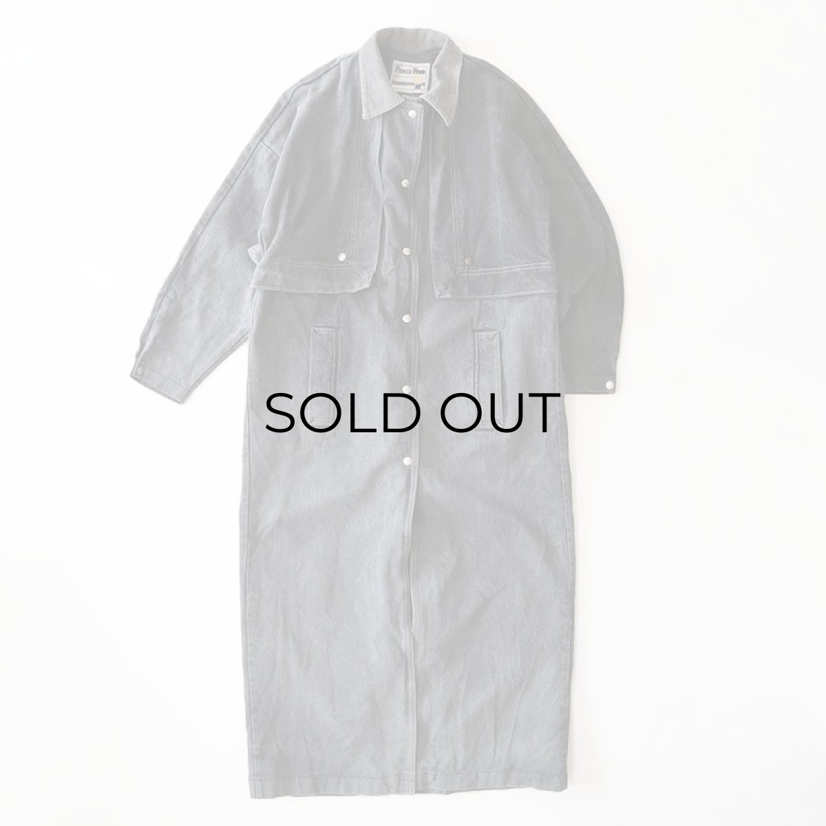 画像5: OLD PIONEER WEAR BLACK DENIM DUSTER COAT (5)