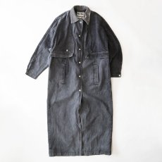 画像5: OLD PIONEER WEAR BLACK DENIM DUSTER COAT (5)