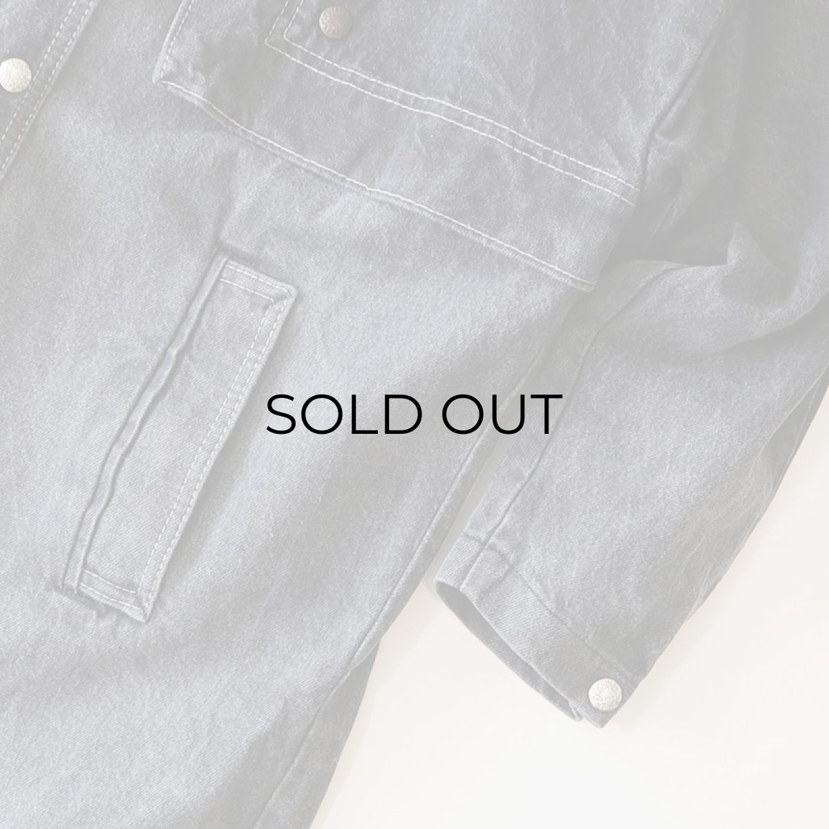 画像9: OLD PIONEER WEAR BLACK DENIM DUSTER COAT (9)