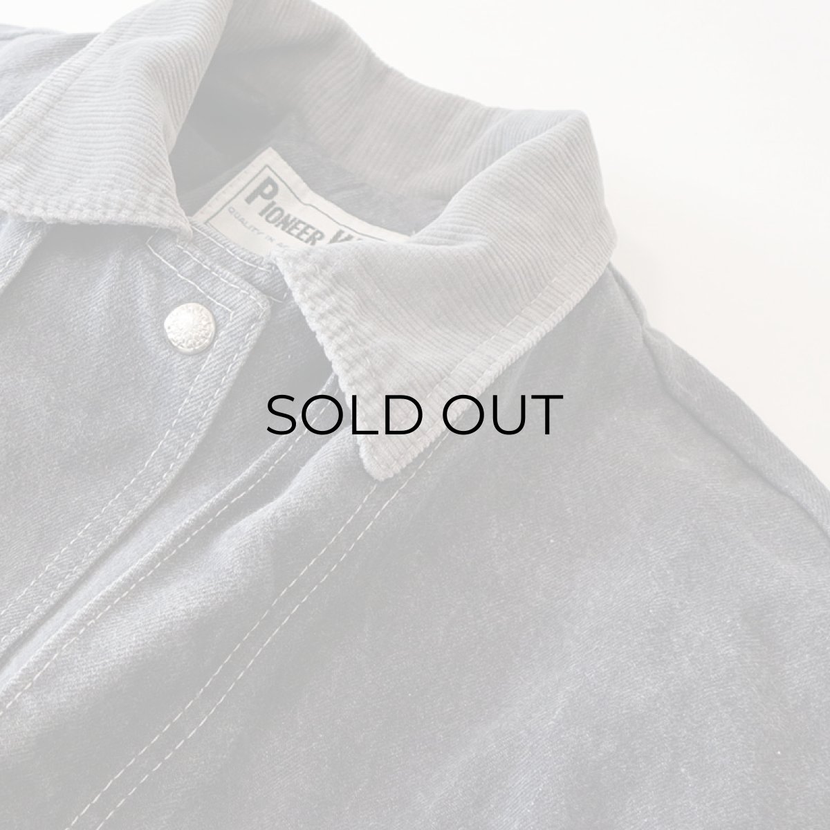 画像8: OLD PIONEER WEAR BLACK DENIM DUSTER COAT (8)