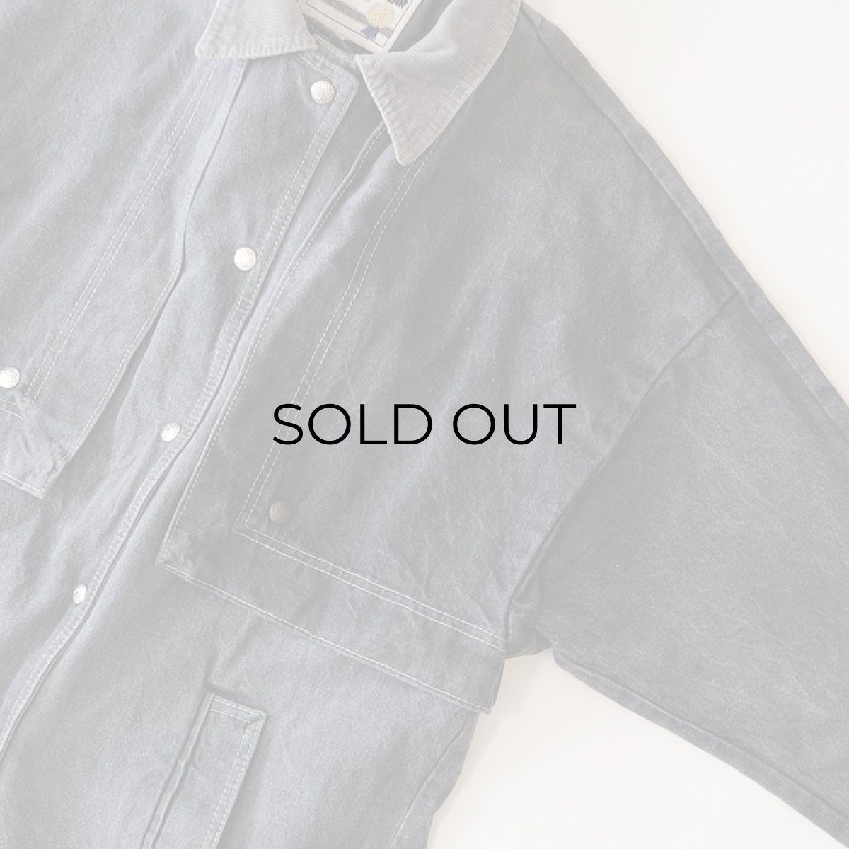 画像7: OLD PIONEER WEAR BLACK DENIM DUSTER COAT (7)