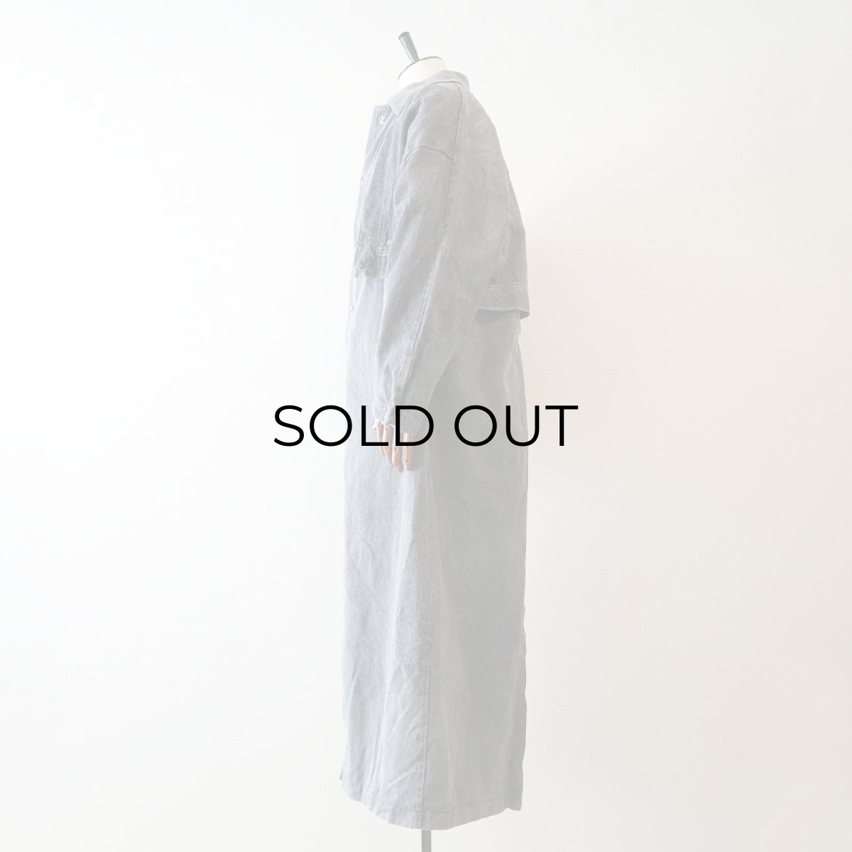 画像2: OLD PIONEER WEAR BLACK DENIM DUSTER COAT (2)